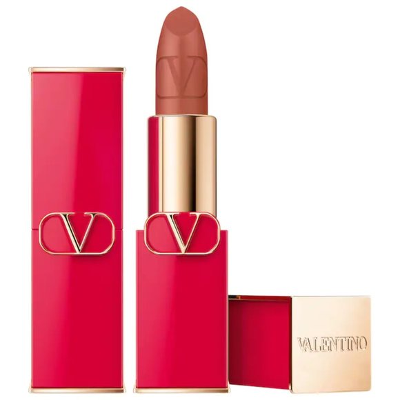 SALE - BNIB❤️NEW VALENTINO #107A ODE TO NATURAL Rosso Refillable Lipstick ✨NIB - Picture 1 of 15